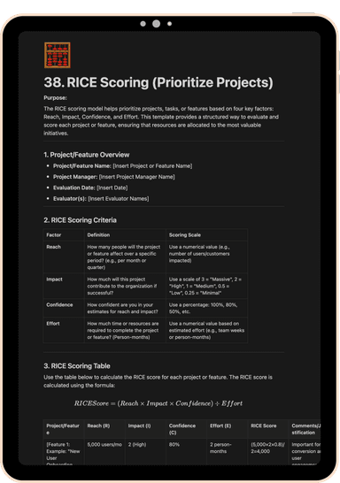 RICE Scoring